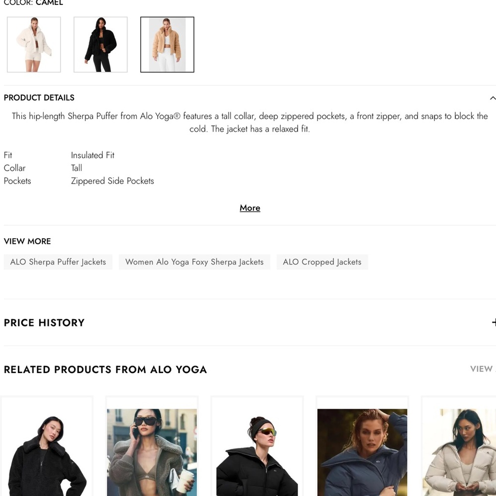 Alo Sherpa Snow Angel puffer (FINALPRICEDROP ) - Picture 11 of 11